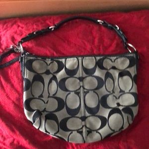 Authentic Coach Monogrammed Shoulder Bag
